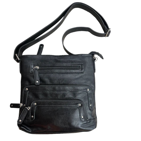 La Diva 43916STL Handbag (Black) - Women's