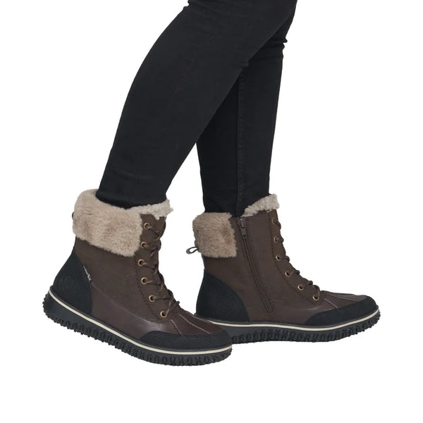 Rieker Z4203-25 (Brown) - Women's