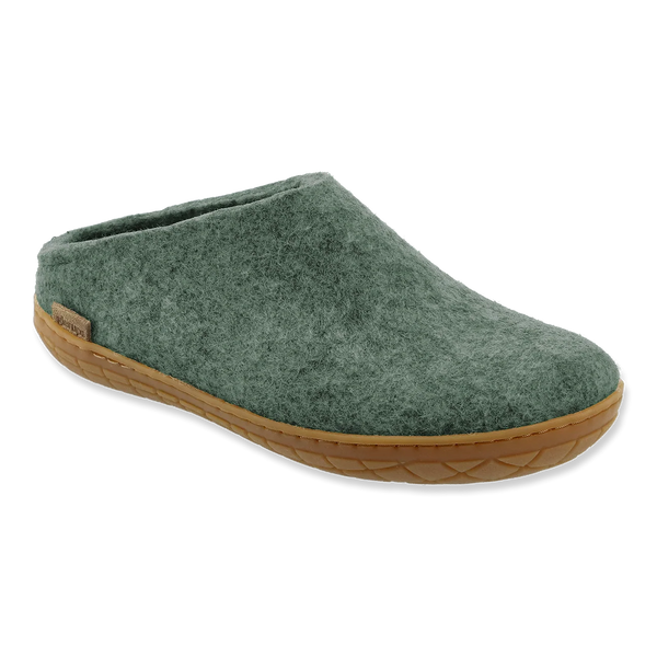 Glerups Rubber Sole Slip-On (Moss) - Unisex