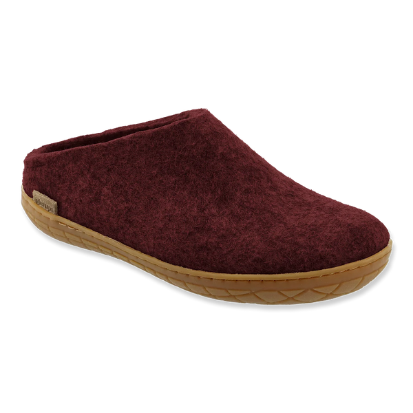 Glerups Rubber Sole Slip-On (Beet) - Women's