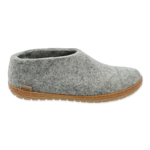 Glerups Rubber Sole Shoe (Grey) - Unisex