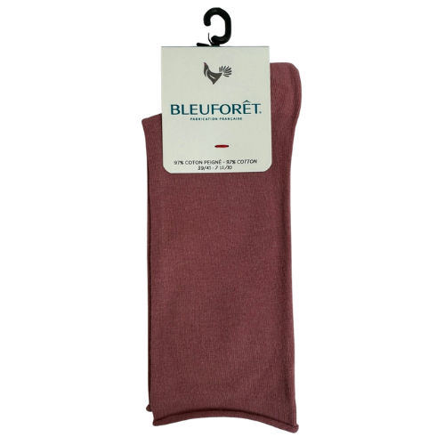 Bleuforet Velvet Cotton Socks (Blush) - Women's