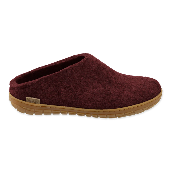 Glerups Rubber Sole Slip-On (Beet) - Women's