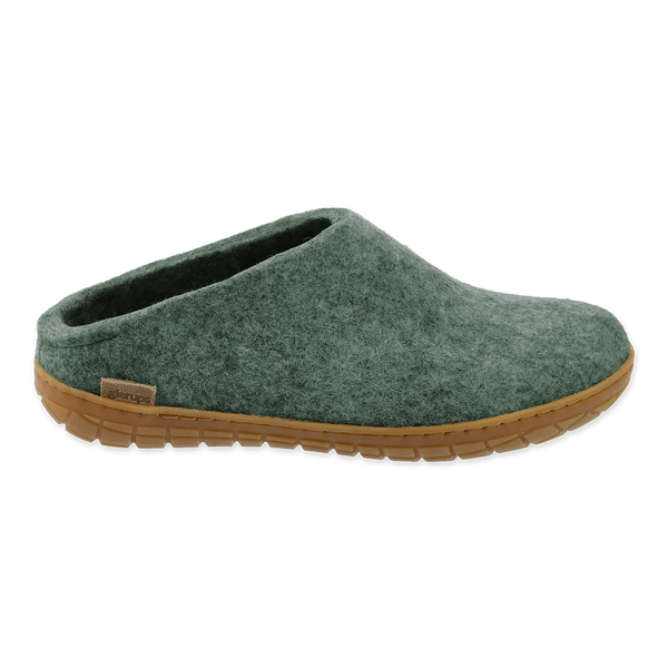 Glerups Rubber Sole Slip-On (Moss) - Unisex