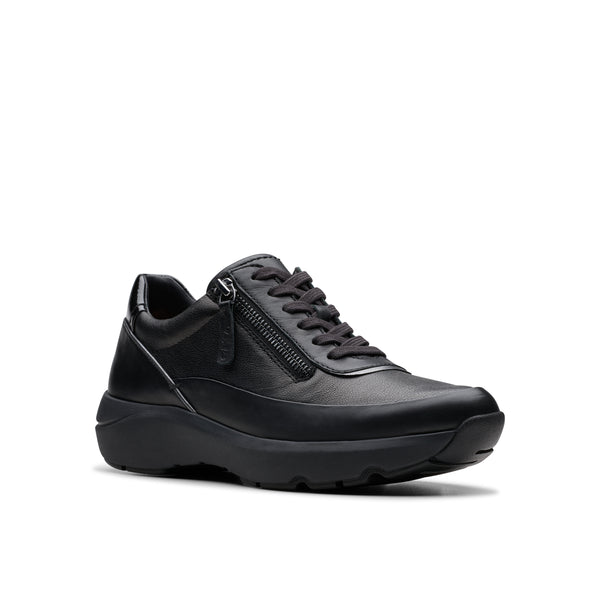 Clarks Tivoli Zip (Black) - Women's