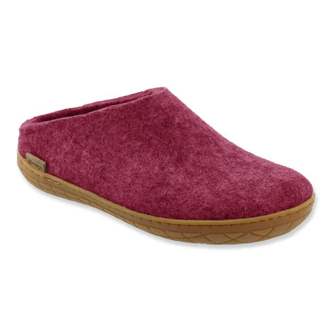 Glerups Rubber Sole Slip-On (Cranberry) - Unisex