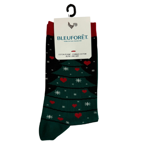 Bleuforet Christmas Tree Socks (Green) - Women's