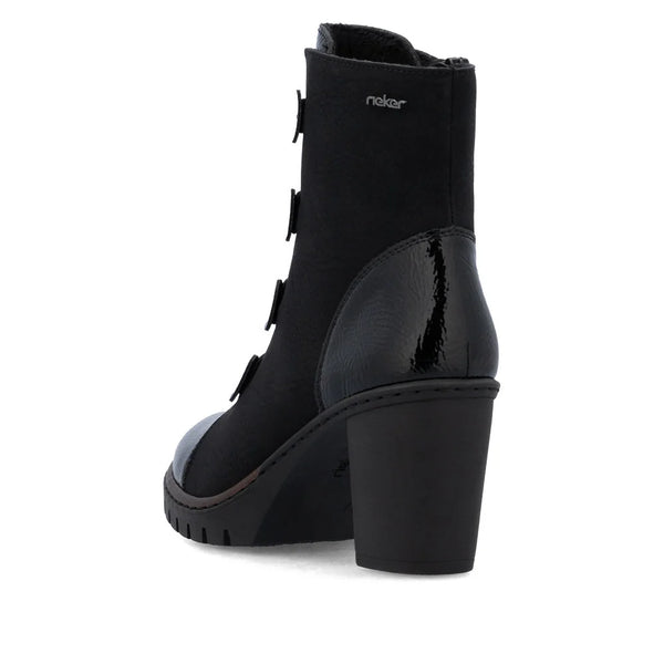 Rieker Y2576-00 (Black) - Women's