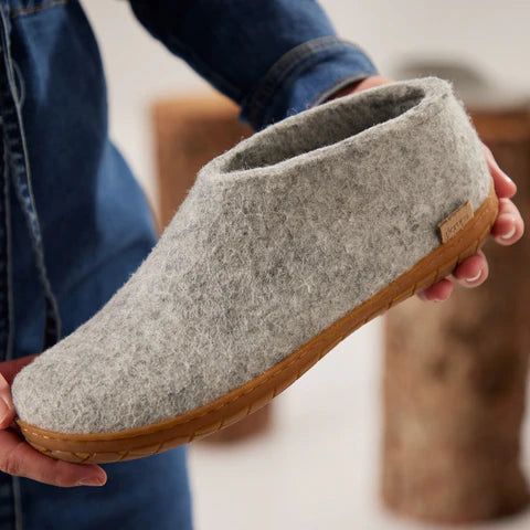 Glerups Rubber Sole Shoe (Grey) - Unisex