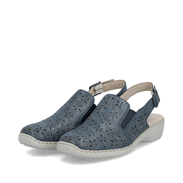 Rieker 41371-12 (Blue) - Women's