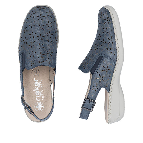 Rieker 41371-12 (Blue) - Women's
