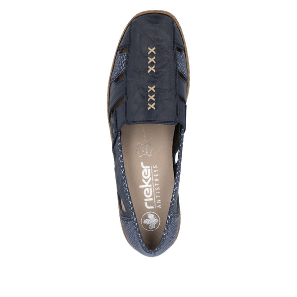 Rieker 41385-15 (Blue) - Women's