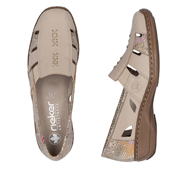 Rieker 41385-63 (Beige) - Women's