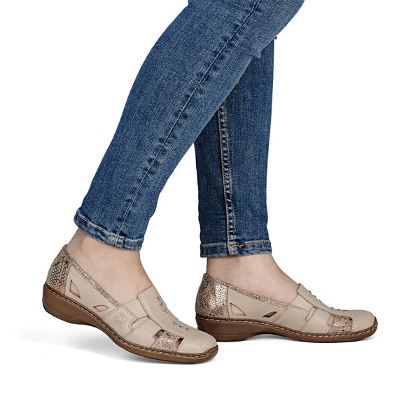 Rieker 41385-63 (Beige) - Women's