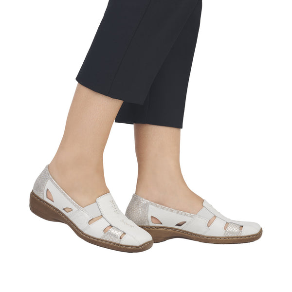 Rieker 41385-80 (White) - Women's