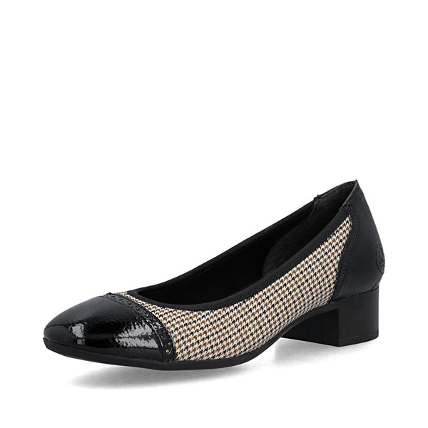 Rieker 43450-60 (Black/Beige) - Women's