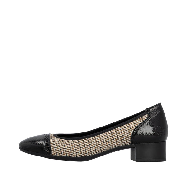 Rieker 43450-60 (Black/Beige) - Women's