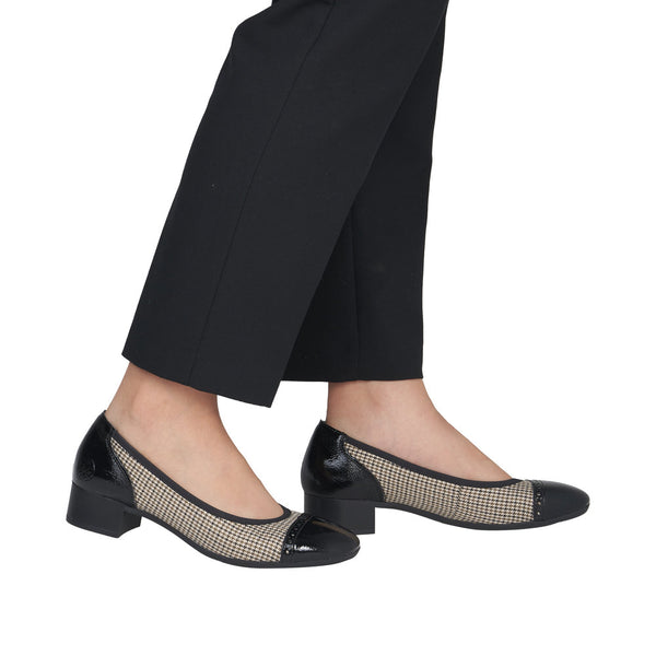 Rieker 43450-60 (Black/Beige) - Women's