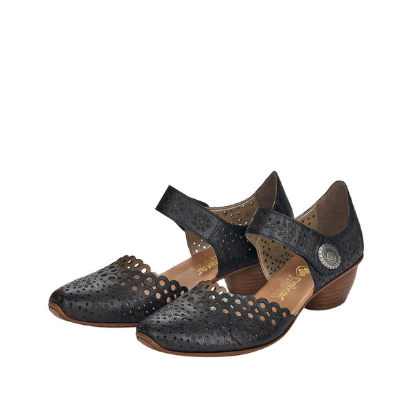 Rieker 43753-00 (Black) - Women's