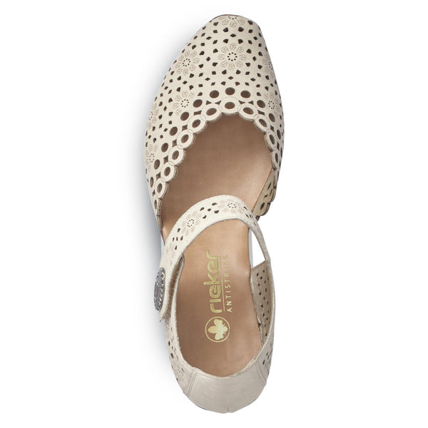 Rieker 43753-60 (Cream) - Women's