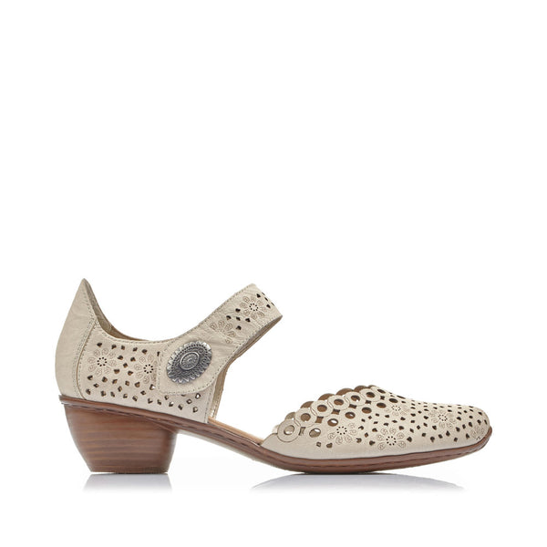 Rieker 43753-60 (Cream) - Women's