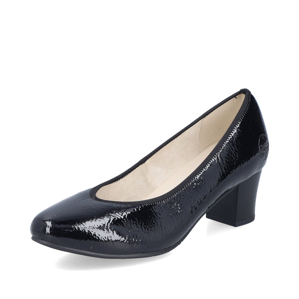 Rieker 44650-02 (Black Patent) - Women's