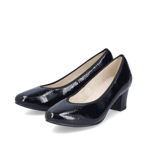 Rieker 44650-02 (Black Patent) - Women's