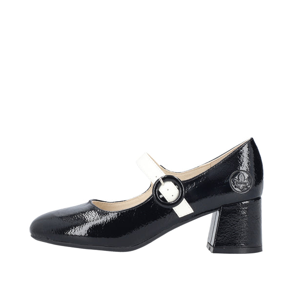 Rieker 44752-00 (Black/White) - Women's