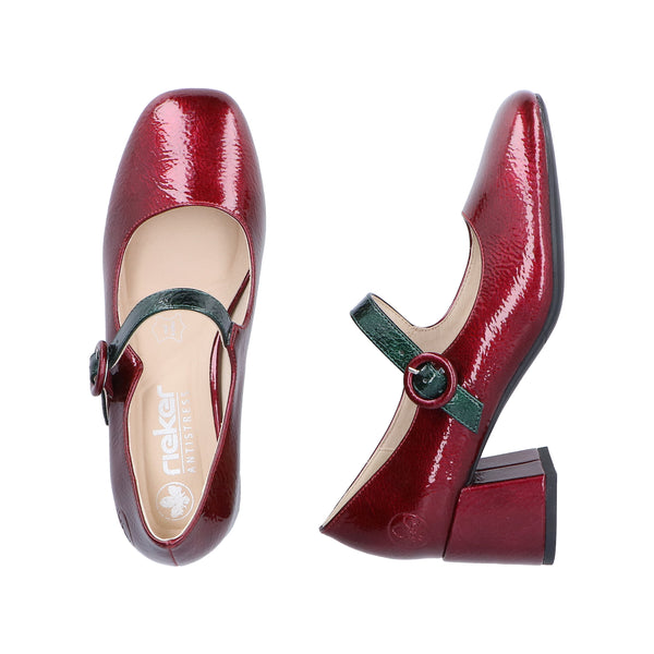 Rieker 44752-35 (Red/Green) - Women's