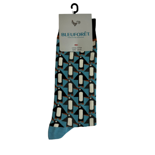 Bleuforet Penguin Socks (Sky Blue) - Men's