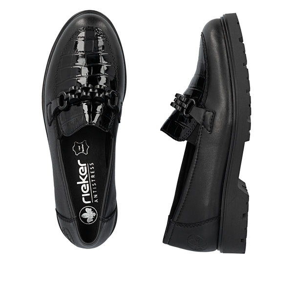 Rieker 45561-01 (Black) - Women's