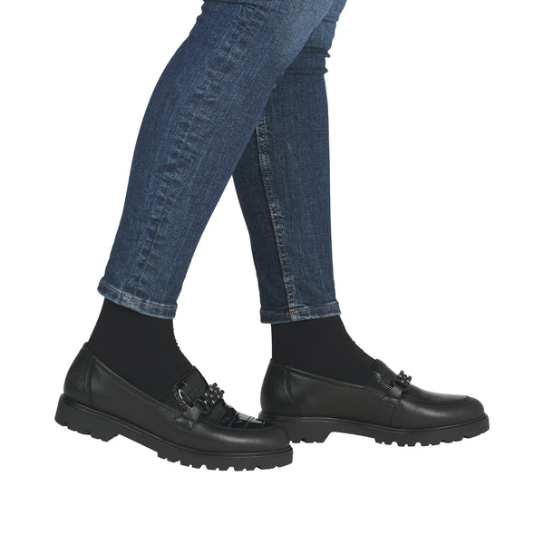 Rieker 45561-01 (Black) - Women's