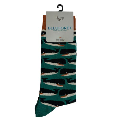 Bleuforet Whale Sock (Green) - Men's