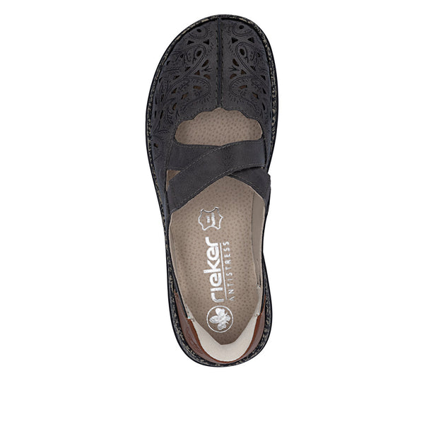Rieker 46352-45 (Grey) - Women's