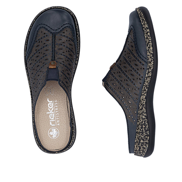 Rieker 46376-14 (Blue) - Women's