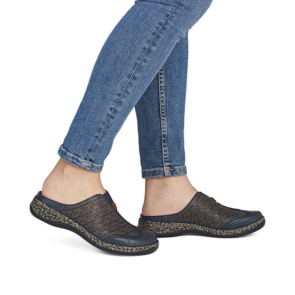 Rieker 46376-14 (Blue) - Women's