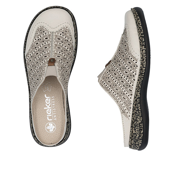 Rieker 46376-60 (Cream) - Women's