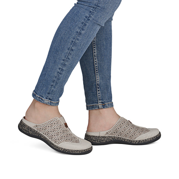 Rieker 46376-60 (Cream) - Women's
