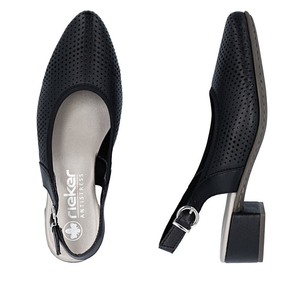 Rieker 47066-00 (Black) - Women's