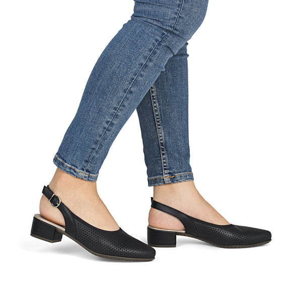 Rieker 47066-00 (Black) - Women's