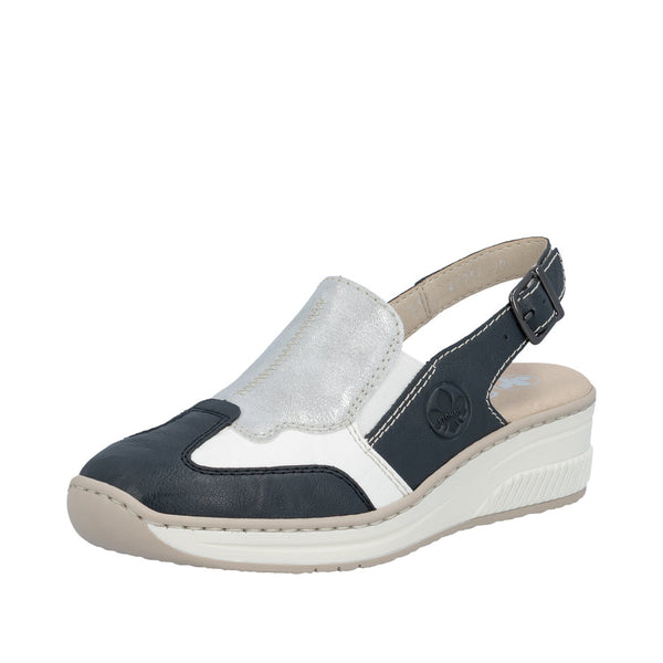 Rieker 48757-90 (Blue/White) - Women's