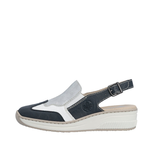 Rieker 48757-90 (Blue/White) - Women's