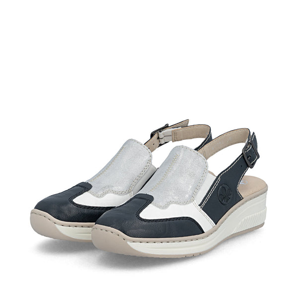 Rieker 48757-90 (Blue/White) - Women's