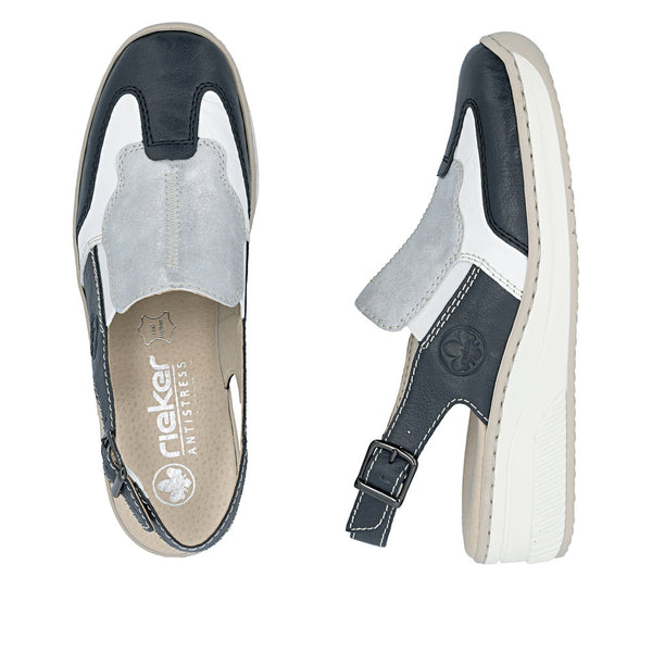 Rieker 48757-90 (Blue/White) - Women's