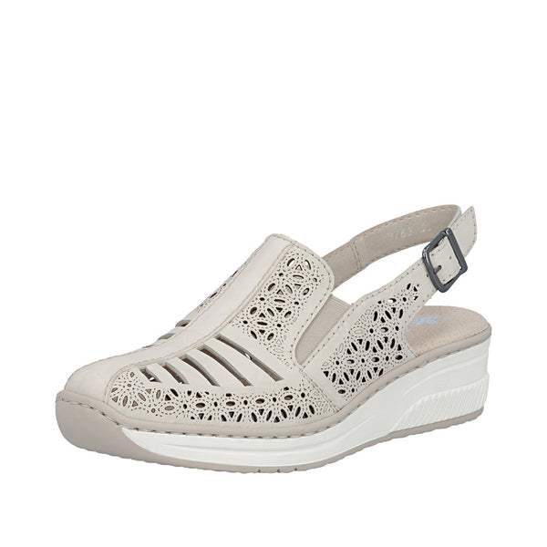 Rieker 48763-60 (Cream) - Women's