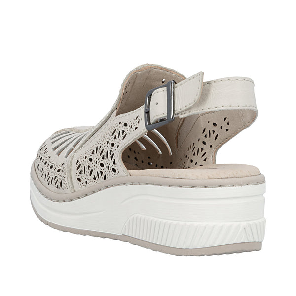 Rieker 48763-60 (Cream) - Women's