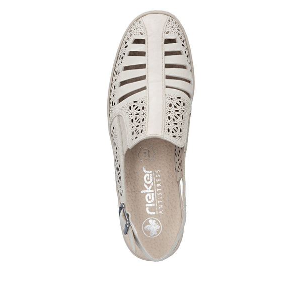 Rieker 48763-60 (Cream) - Women's