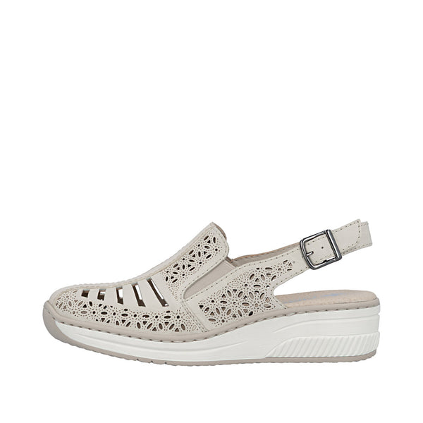 Rieker 48763-60 (Cream) - Women's