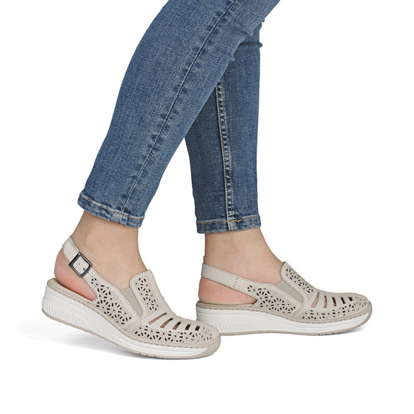 Rieker 48763-60 (Cream) - Women's