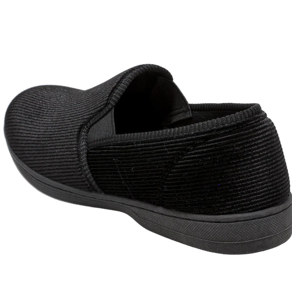 Foamtreads Regal Slipper (Black) - Men's